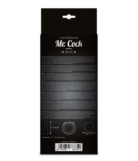 KOREK ANAL MEGA DUŻY MR.COCK X-TREME 26CM SEX CONE