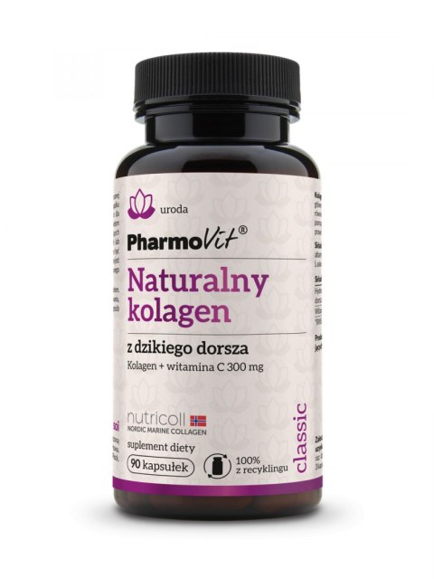 NATURALNY KOLAGEN Z DZIKIEGO DORSZA KOLAGEN 810MG WITAMINA C 90MG - 90 KAPSUŁEK PHARMOVIT NATURALNY KOLAGEN Z DZIKIEGO DORSZA KOLAGEN 810MG WITAMINA C 90MG - 90 KAPSUŁEK PHARMOVIT