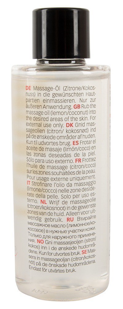 OLEJEK DO MASAŻU O ZAPACHU CYTRYNOWO-KOKOSOWYM 100ML JUST PLAY