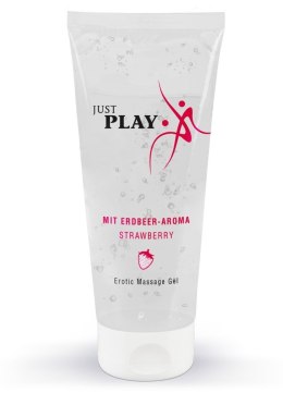 ŻEL LUBRYKANT MASAŻ TRUSKAWKOWY JUST PLAY 200 ML