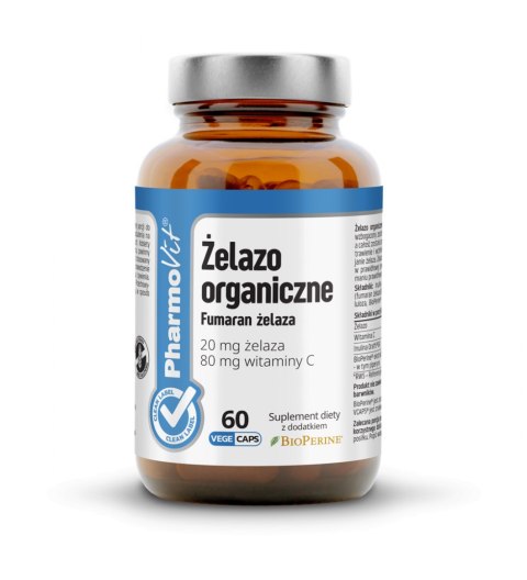 PHARMOVIT ŻELAZO ORGANICZNE FUMARAN ŻELAZA + VIT C PHARMOVIT ŻELAZO ORGANICZNE FUMARAN ŻELAZA + VIT C