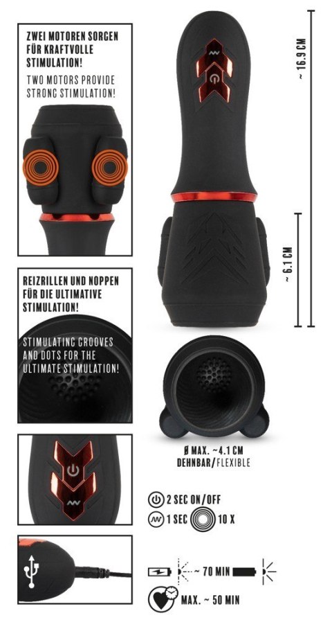 MASTURBATOR SZTUCZNA POCHWA CIPKA 10 WIBRACJI