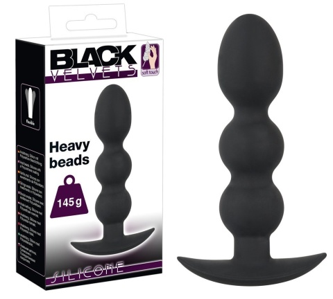 KORALIKI ANAL SEX SILIKONOWE 13,3 CM BLACK VELVETS KORALIKI ANAL SEX SILIKONOWE 13,3 CM BLACK VELVETS