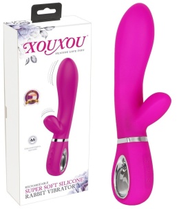 WIBRATOR PODWÓJNA PENETRACJA 7 FUNKCJI 20,2 CM