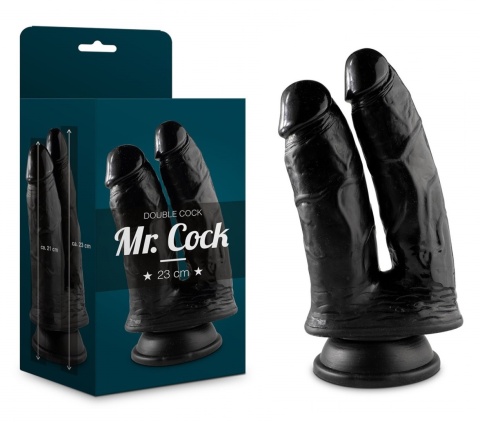 SEX PODWÓJNY PENIS DŁUGIE DILDO Z PRZYSSAWKĄ DUŻY