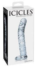 SZTUCZNY PENIS DILDO MĘSKI CZŁONEK SZKLANE 17,5CM