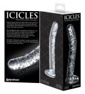SZTUCZNY PENIS DILDO MĘSKI CZŁONEK SZKLANE 17,5CM