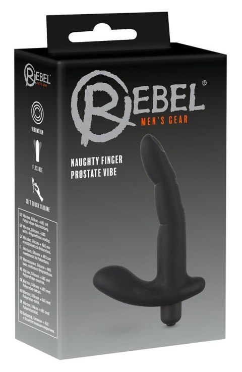 MASAŻER PROSTATY REBEL 13,8 CM WIBRATOR STYMULATOR MASAŻER PROSTATY REBEL 13,8 CM WIBRATOR STYMULATOR