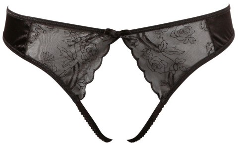 STRINGI OTWARTE W KROKU XL CZARNE