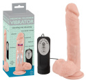 WIBRATOR MOCNY CICHY GRUBY 8 TRYBÓW PCHNIĘCIE 21CM