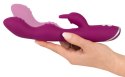 WIBRATOR PODWÓJNA PENETRACJA 7 FUNKCJI 23,6 CM