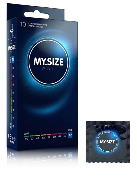 PREZERWATYWY 72 MM OPAKOWANIE 10 SZT. MY.SIZE PRO