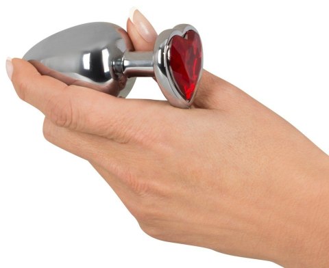KOREK ANAL SEX CZERWONY KRYSZTAŁ 9,4 CM ALUMINIOWY KOREK ANAL SEX CZERWONY KRYSZTAŁ 9,4 CM ALUMINIOWY