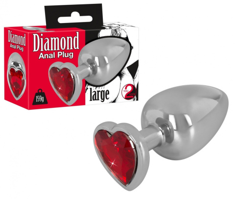 KOREK ANAL SEX CZERWONY KRYSZTAŁ 9,4 CM ALUMINIOWY KOREK ANAL SEX CZERWONY KRYSZTAŁ 9,4 CM ALUMINIOWY