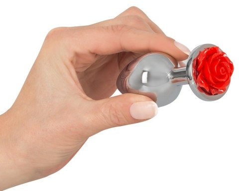 KOREK ANAL SEX CZERWONA RÓŻA 9 CM ALUMINIOWY KOREK ANAL SEX CZERWONA RÓŻA 9 CM ALUMINIOWY