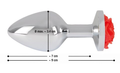 KOREK ANAL SEX CZERWONA RÓŻA 9 CM ALUMINIOWY KOREK ANAL SEX CZERWONA RÓŻA 9 CM ALUMINIOWY