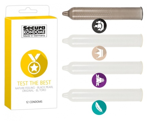 PREZERWATYWY THE BEST SECURA RÓŻNE RODZAJE 12 SZT.