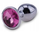 KOREK ANALNY CHROMOWANY KRYSZTAŁ PLUG DO ANUSA 7,2