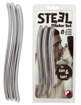 DILATOR METALOWY KOMPLET 3 METALOWYCH DILATORÓW