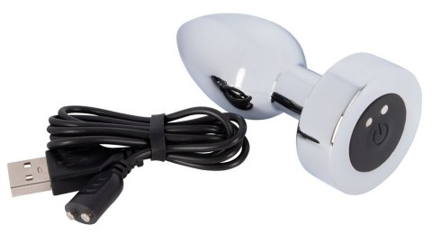 KOREK ANALNY 7 FUNKCJI WIBRACJI METALOWY ANOS 9 CM