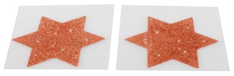 NASUTNIKI CZARNE GWIAZDKI OZDOBA NA SUTKI NAKLEJKI