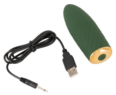 WIBRATOR 10 WIBRACJI LUXURIOUS EMERALD LOVE 11,5CM