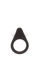 PIERŚCIEŃ EREKCYJNY SEX RING WIBRACJE STYMULATOR PIERŚCIEŃ-LIT-UP SILICONE STIMU RING 1 BLACK
