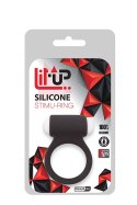 PIERŚCIEŃ EREKCYJNY SEX RING WIBRACJE STYMULATOR PIERŚCIEŃ-LIT-UP SILICONE STIMU RING 3 BLACK