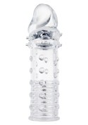 PRZEDŁUŻKA NA PENISA DUŻA GRUBA NAKŁADKA POSZERZA STYMULATOR-POWER STUD SLEEVE CLEAR
