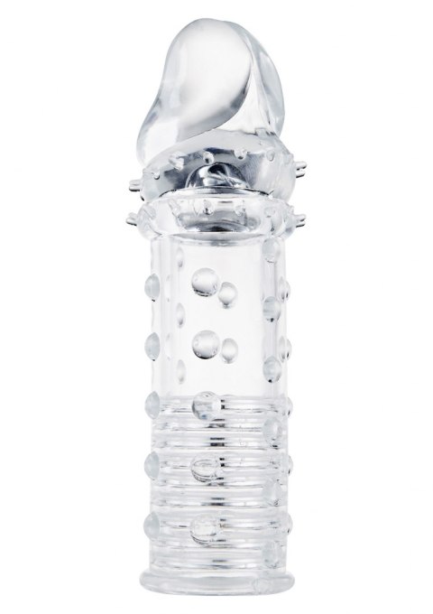 PRZEDŁUŻKA NA PENISA DUŻA GRUBA NAKŁADKA POSZERZA STYMULATOR-POWER STUD SLEEVE CLEAR