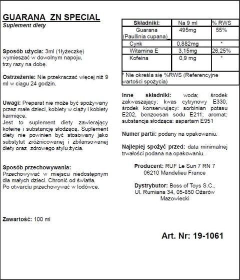 SUPL.DIETY-GUARANA ZN 100 ML SUPL.DIETY-GUARANA ZN 100 ML