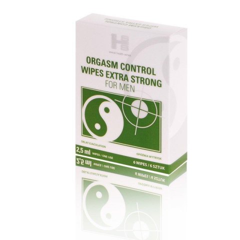 SUPL.DIETY-ORGASM CONTROL WIPES 6SZT. SUPL.DIETY-ORGASM CONTROL WIPES 6SZT.