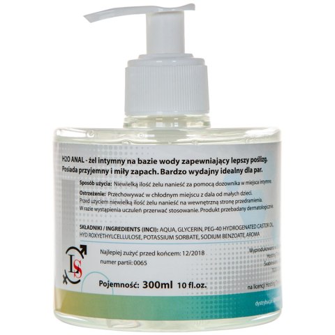 LUBRYKANT ANALNY ŻEL-H2O ANAL GEL 300ML LUBRYKANT ANALNY ŻEL-H2O ANAL GEL 300ML