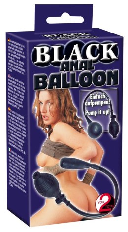 5238870000 BLACK ANAL BALLOON-WIBRATOR