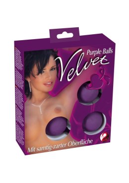 KULKI GEJSZY TRENING MIĘŚNI KEGLA KORALIKI JAJKA Kulki-Velvet Purple Balls