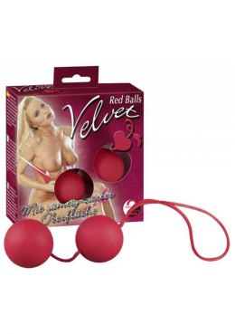 KULKI GEJSZY TRENING MIĘŚNI KEGLA KORALIKI JAJKA KULKI-VELVET RED BALLS