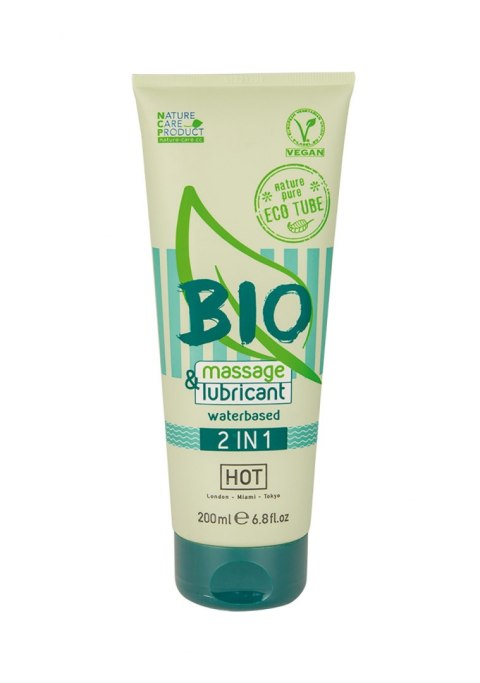 LUBRYKANT NA BAZIE WODY Żel-HOT BIO massage & lubricant waterbased 2in1 200 ml LUBRYKANT NA BAZIE WODY Żel-HOT BIO massage & lubricant waterbased 2in1 200 ml