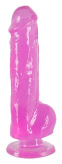 JERRY GIANT DILDO CLEAR PINK
