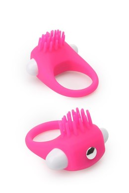 PIERŚCIEŃ EREKCYJNY SEX RING WIBRACJE STYMULATOR PIERŚCIEŃ-LIT-UP SILICONE STIMU RING 5 PINK