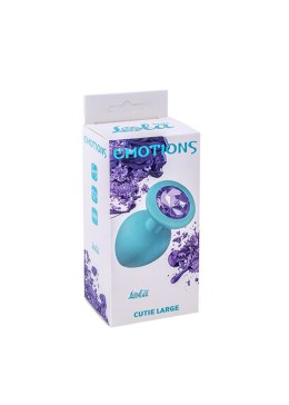 PLUG-ANAL PLUG EMOTIONS CUTIE LARGE TURQUOISE LIGHT PURPLE CRYSTAL