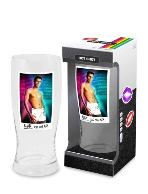 SZKŁO-HOT SHOT - SZKLANKA DO PIWA 500 ML MĘŻCZYŹNI SZKŁO-HOT SHOT - SZKLANKA DO PIWA 500 ML MĘŻCZYŹNI