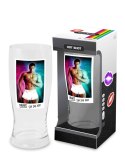 SZKŁO-HOT SHOT - SZKLANKA DO PIWA 500 ML MĘŻCZYŹNI