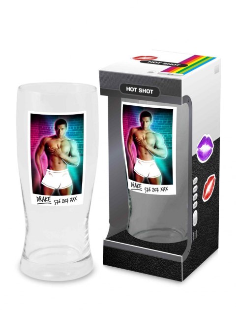 SZKŁO-HOT SHOT - SZKLANKA DO PIWA 500 ML MĘŻCZYŹNI SZKŁO-HOT SHOT - SZKLANKA DO PIWA 500 ML MĘŻCZYŹNI