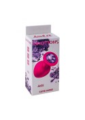 Plug-Anal Plug Emotions Cutie Large Pink dark purple crystal