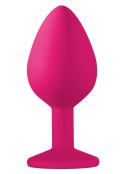 PLUG-ANAL PLUG EMOTIONS CUTIE MEDIUM PINK DARK PURPLE CRYSTAL