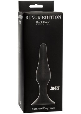 PLUG-SLIM ANAL PLUG LARGE BLACK