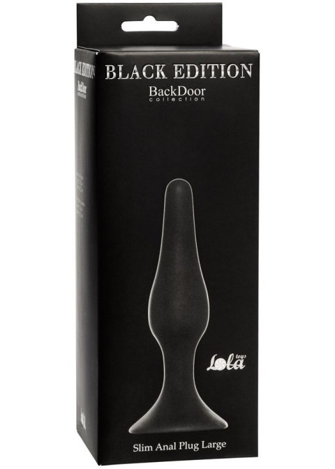 PLUG-SLIM ANAL PLUG LARGE BLACK