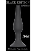 PLUG-SLIM ANAL PLUG MEDIUM BLACK