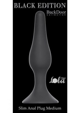 PLUG-SLIM ANAL PLUG MEDIUM BLACK