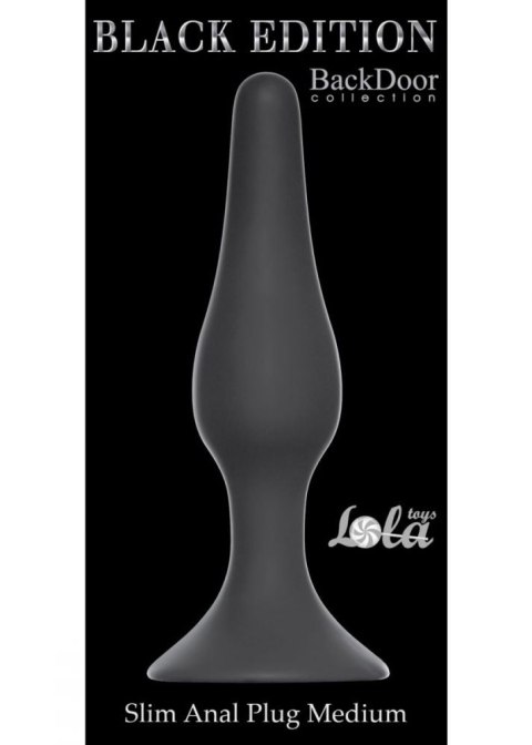 PLUG-SLIM ANAL PLUG MEDIUM BLACK PLUG-SLIM ANAL PLUG MEDIUM BLACK